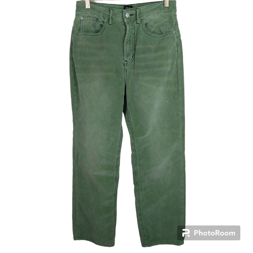 BDG Urban Outfitters Moss Green Faux Suede High Rise Mom Pants Women's Size 29